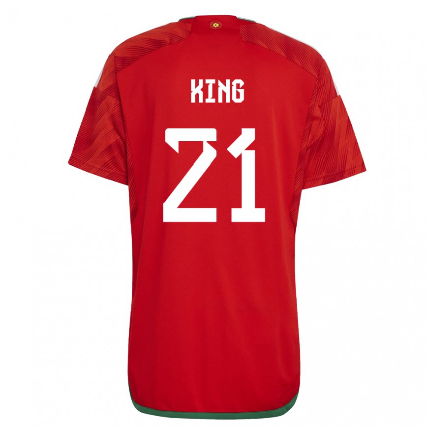 Hombre Camiseta Gales Tom King #21 Rojo 1ª Equipación 22-24