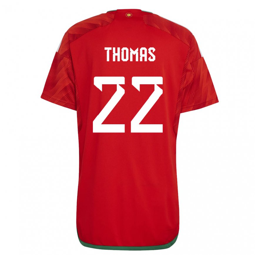 Hombre Camiseta Gales Sorba Thomas #22 Rojo 1ª Equipación 22-24