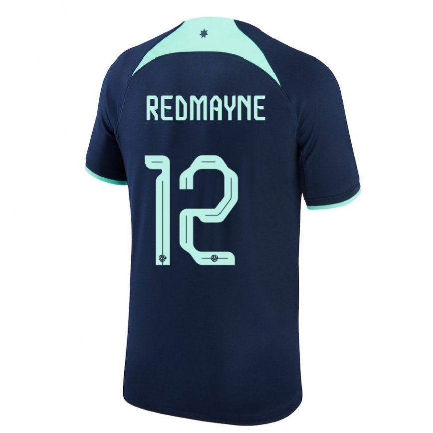 Hombre Camiseta Australia Andrew Redmayne #12 Azul Oscuro 2ª Equipación 22-24