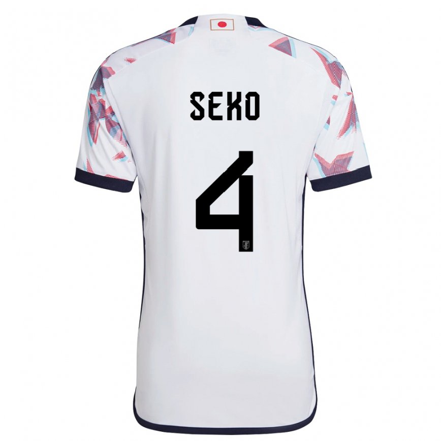 Hombre Camiseta Japón Ayumu Seko #4 Blanco 2ª Equipación 22-24