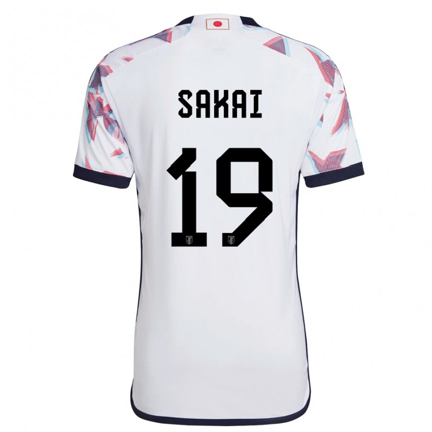 Hombre Camiseta Japón Hiroki Sakai #19 Blanco 2ª Equipación 22-24