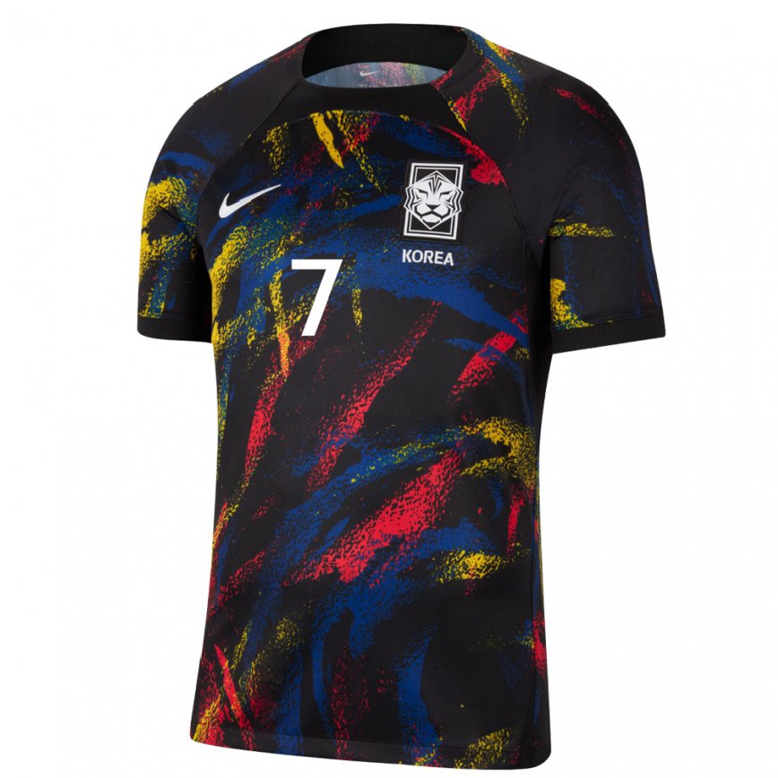 Hombre Camiseta Corea Del Sur Heung-min Son #7 Multicolores 2ª Equipación 22-24