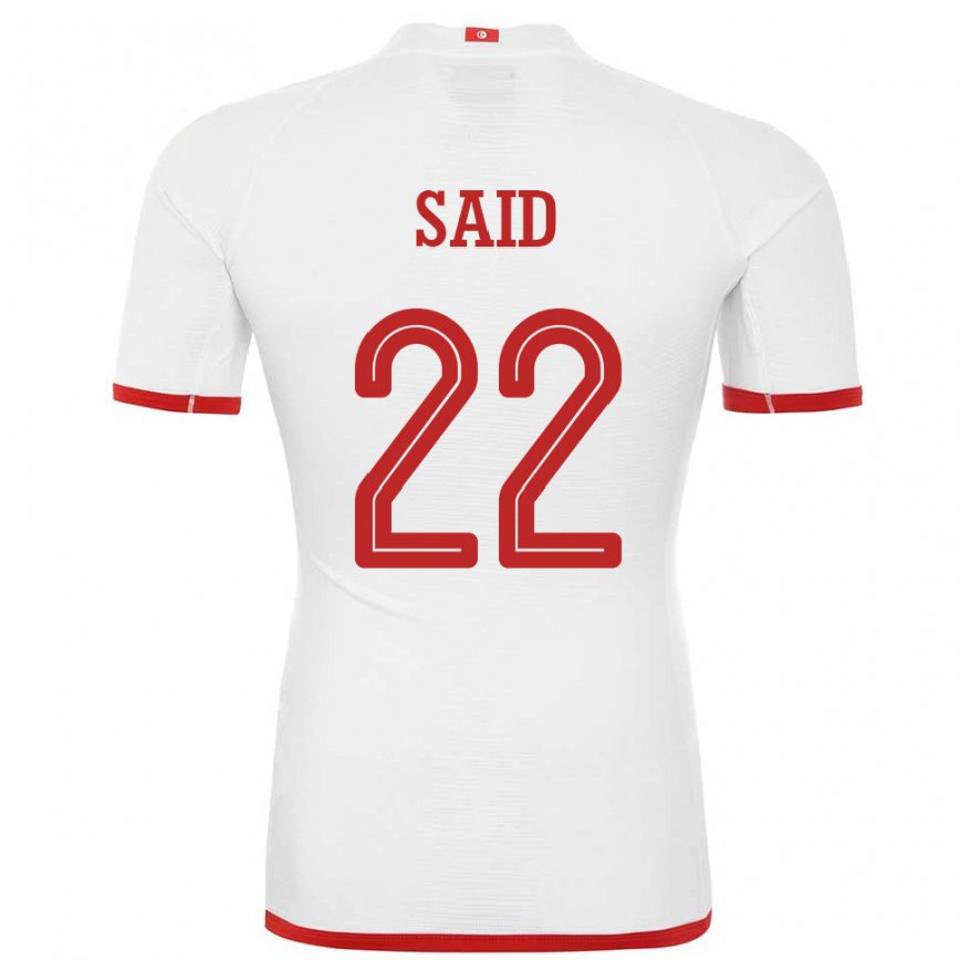 Hombre Camiseta Túnez Bechir Ben Said #22 Blanco 2ª Equipación 22-24