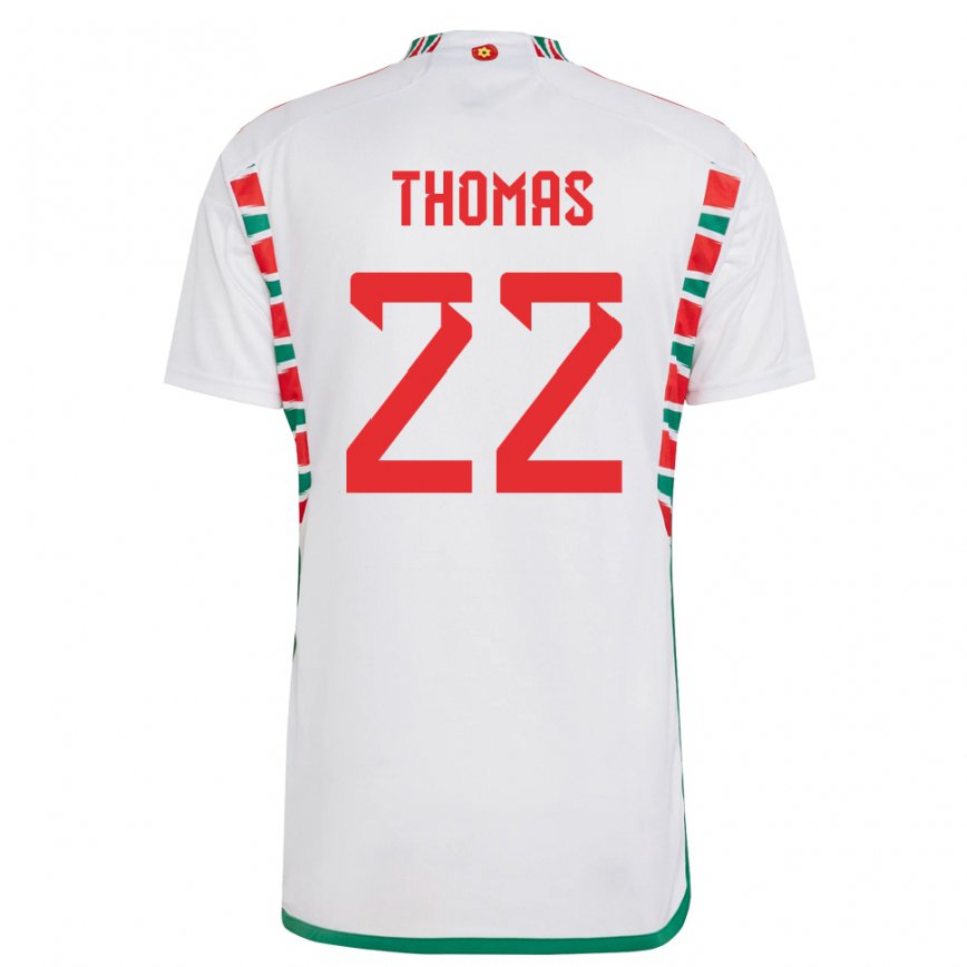 Hombre Camiseta Gales Sorba Thomas #22 Blanco 2ª Equipación 22-24