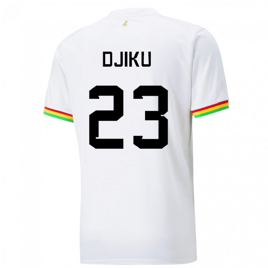 Mujer Camiseta Ghana Alexander Djiku #23 Blanco 1ª Equipación 22-24