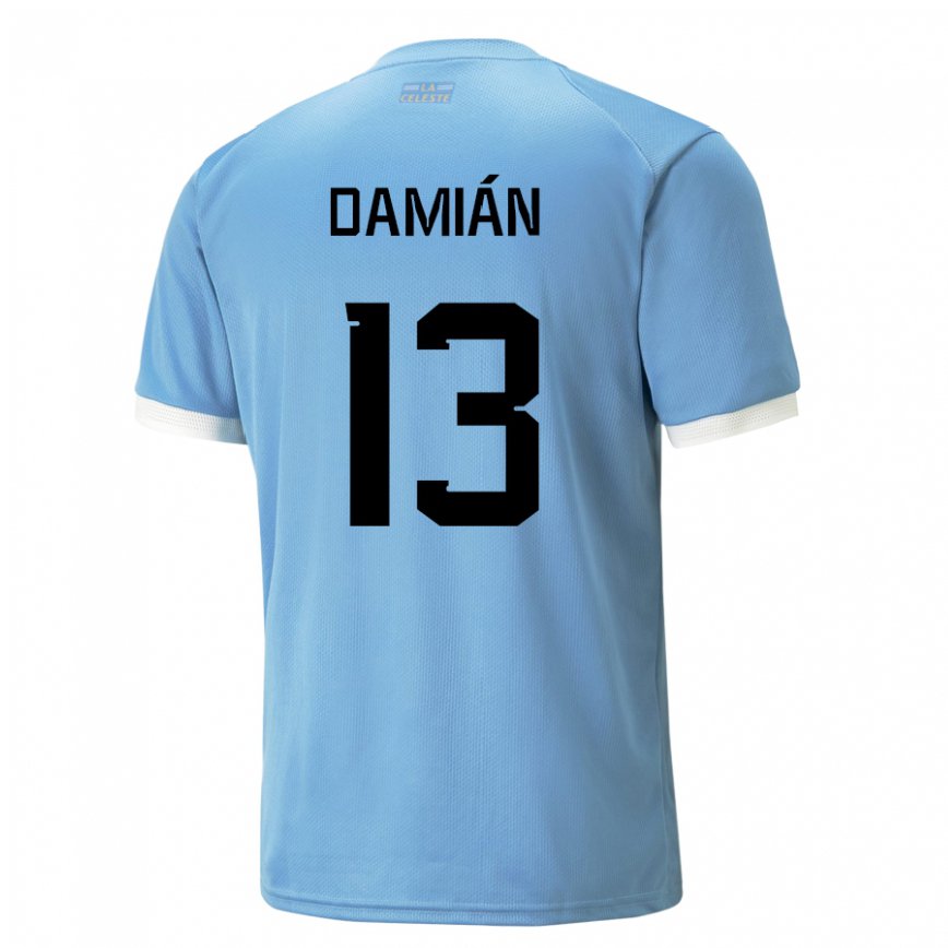 Mujer Camiseta Uruguay Damian Suarez #13 Azul 1ª Equipación 22-24