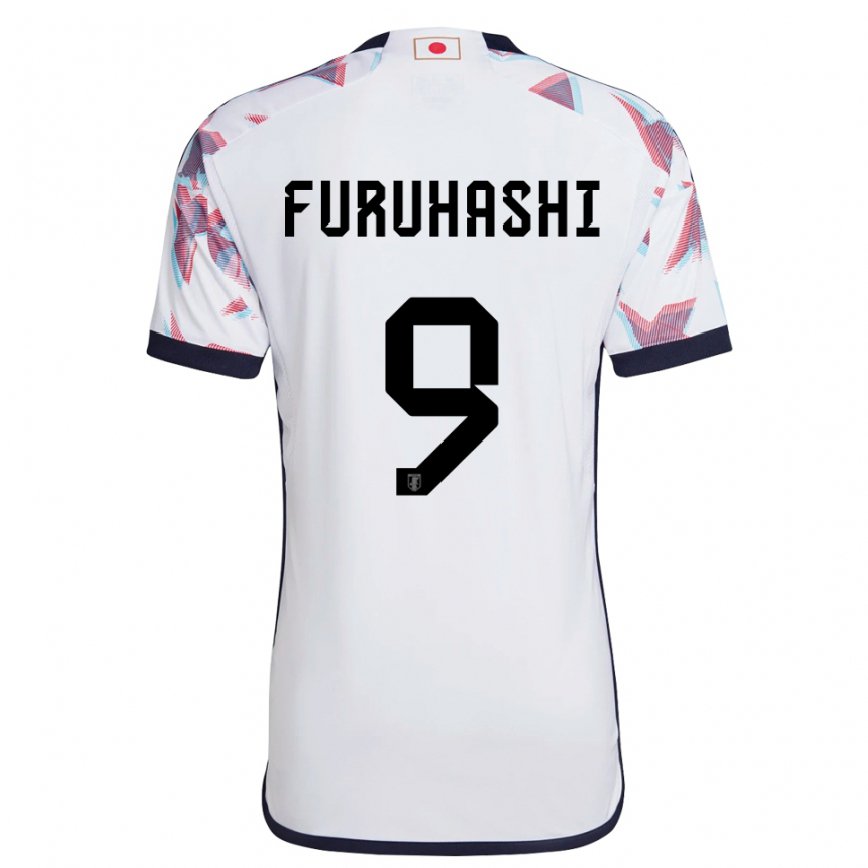 Mujer Camiseta Japón Kyogo Furuhashi #9 Blanco 2ª Equipación 22-24