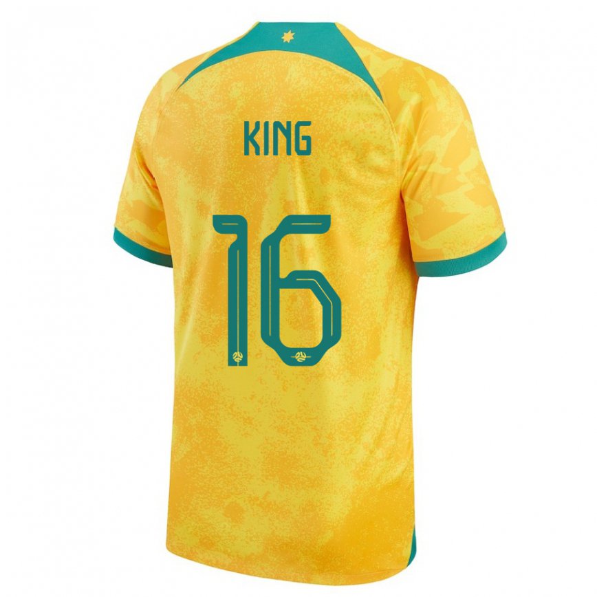 Niño Camiseta Australia Joel King #16 Dorado 1ª Equipación 22-24