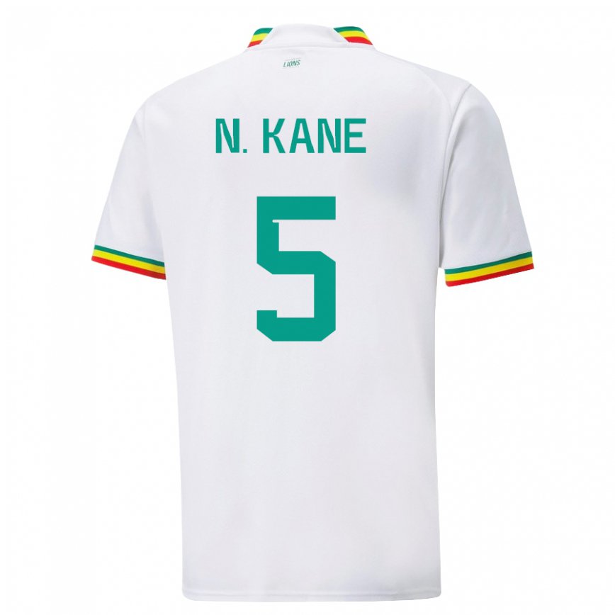 Niño Camiseta Senegal Ndeye Ndiaye Kane #5 Blanco 1ª Equipación 22-24