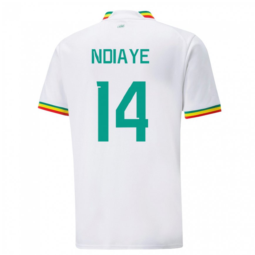 Niño Camiseta Senegal Salimata Ndiaye #14 Blanco 1ª Equipación 22-24