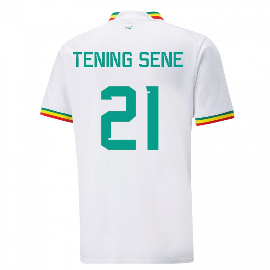 Niño Camiseta Senegal Tening Sene #21 Blanco 1ª Equipación 22-24
