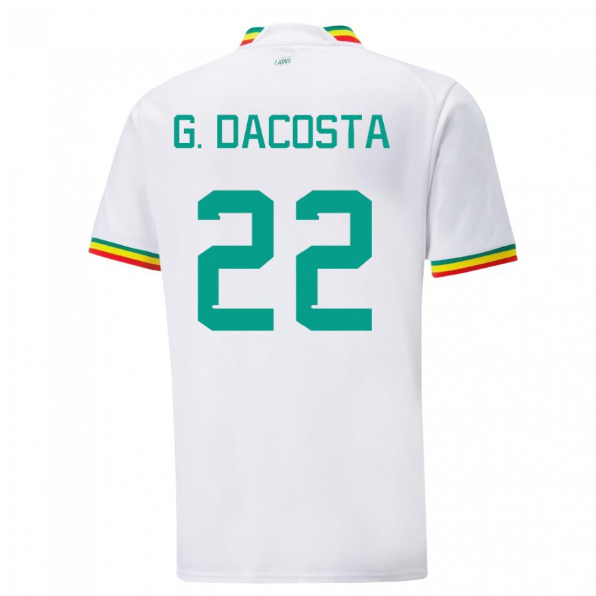 Niño Camiseta Senegal Gladys Irene Dacosta #22 Blanco 1ª Equipación 22-24