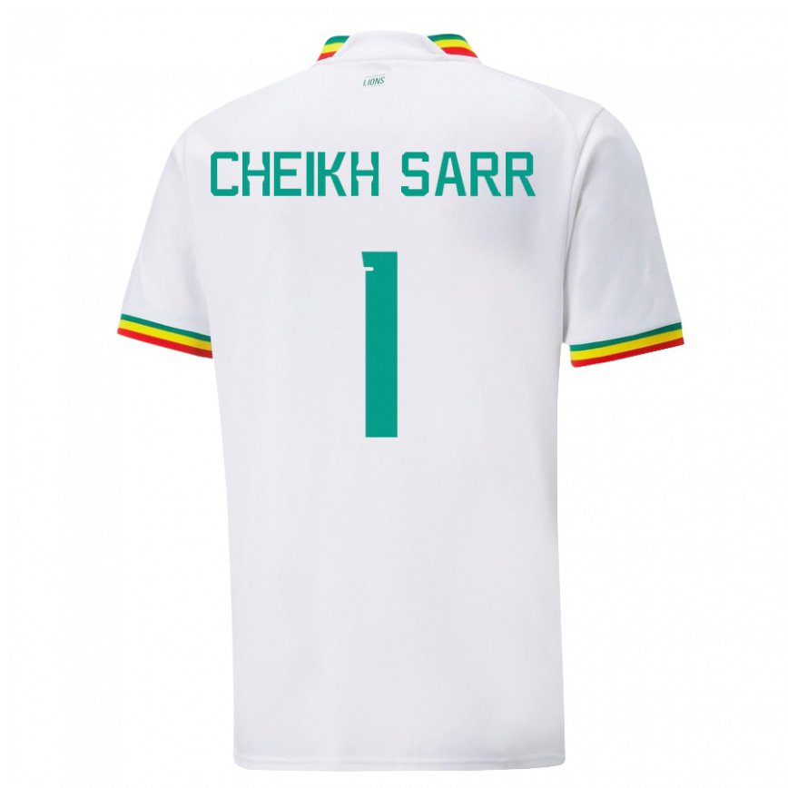 Niño Camiseta Senegal Cheikh Sarr #1 Blanco 1ª Equipación 22-24