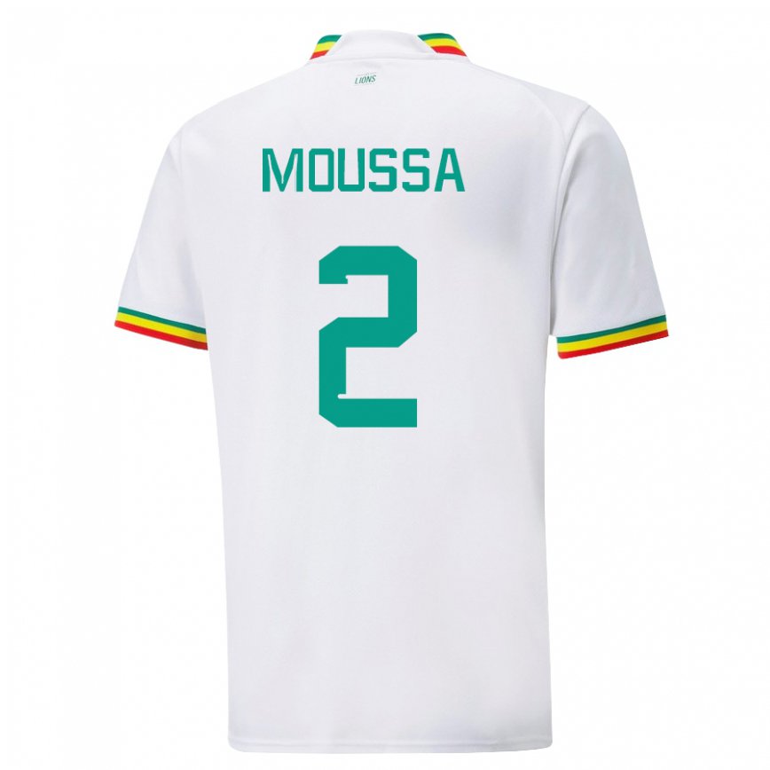 Niño Camiseta Senegal Moussa N Diaye #2 Blanco 1ª Equipación 22-24