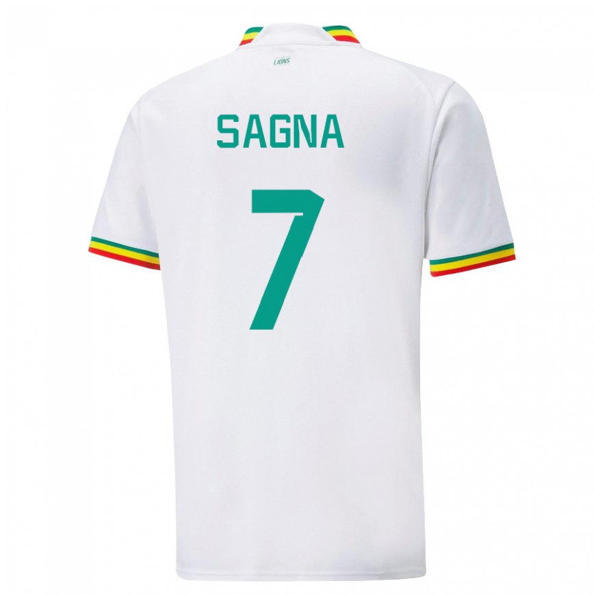 Niño Camiseta Senegal Amadou Sagna #7 Blanco 1ª Equipación 22-24