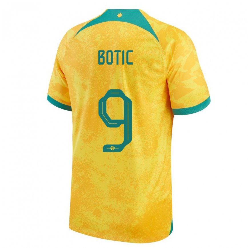 Niño Camiseta Australia Noah Botic #9 Dorado 1ª Equipación 22-24