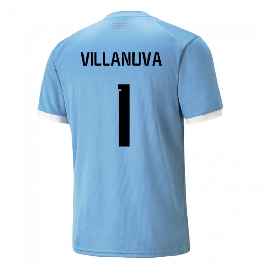 Niño Camiseta Uruguay Josefina Villanuva #1 Azul 1ª Equipación 22-24