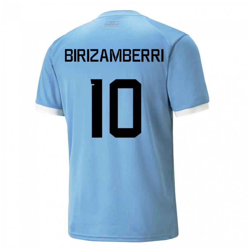 Niño Camiseta Uruguay Carolina Birizamberri #10 Azul 1ª Equipación 22-24