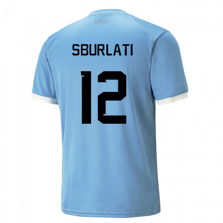 Niño Camiseta Uruguay Vanina Sburlati #12 Azul 1ª Equipación 22-24