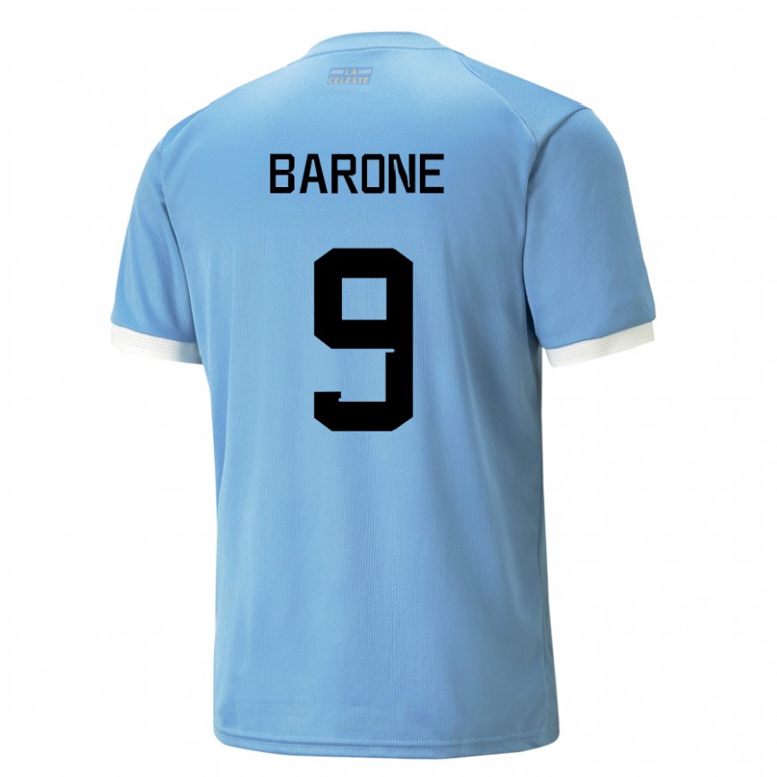 Niño Camiseta Uruguay Faustino Barone #9 Azul 1ª Equipación 22-24