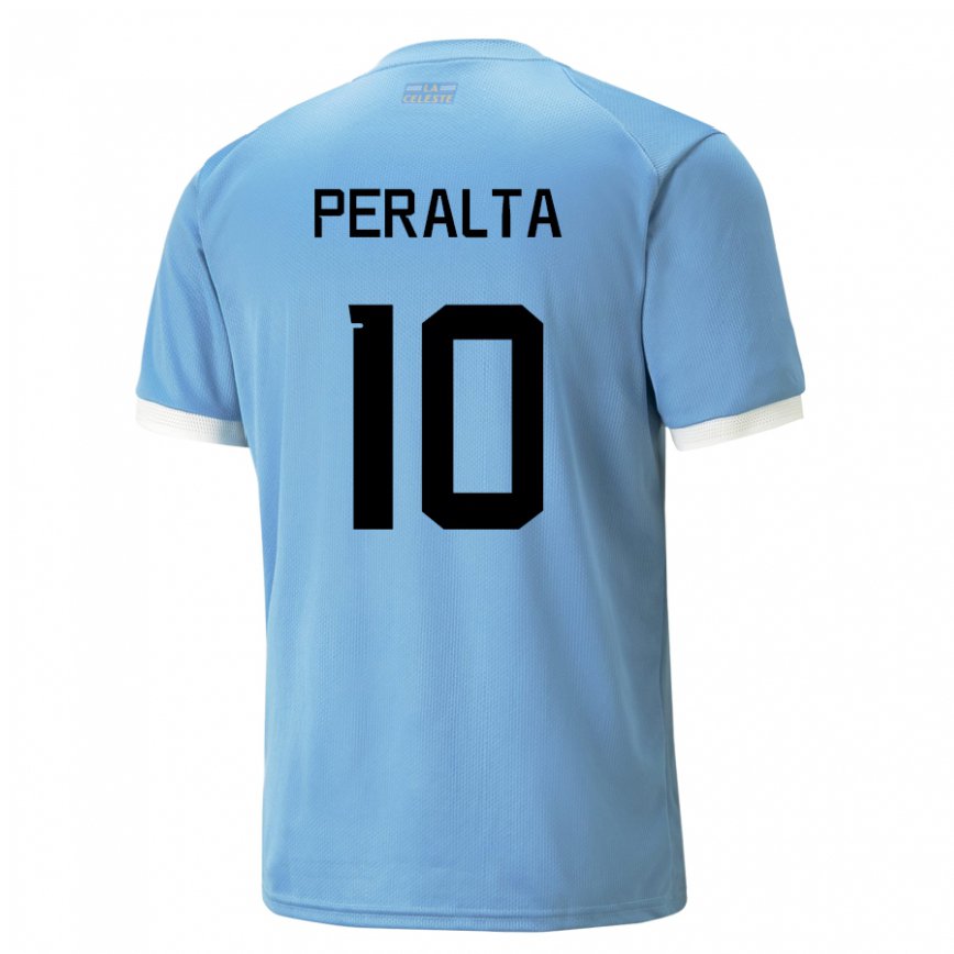 Niño Camiseta Uruguay Mateo Peralta #10 Azul 1ª Equipación 22-24