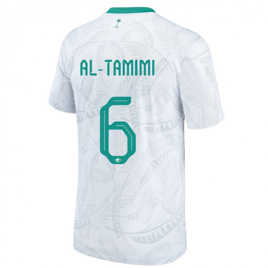 Niño Camiseta Arabia Saudita Maryam Al Tamimi #6 Blanco 1ª Equipación 22-24