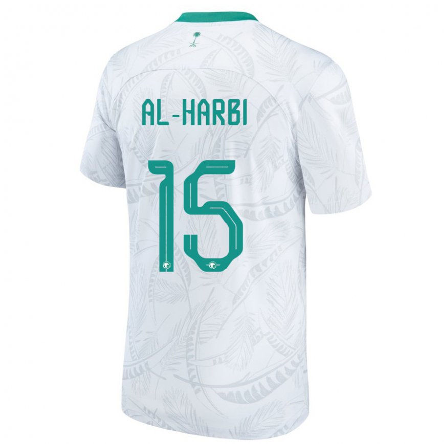 Niño Camiseta Arabia Saudita Mashael Al Harbi #15 Blanco 1ª Equipación 22-24