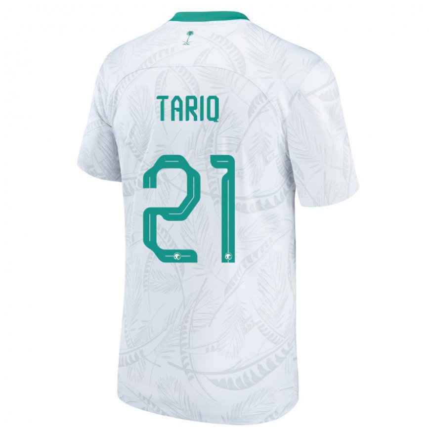 Niño Camiseta Arabia Saudita Juri Tariq #21 Blanco 1ª Equipación 22-24