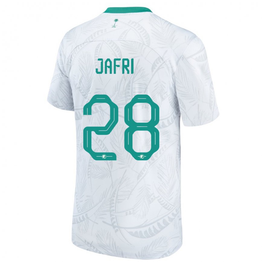 Niño Camiseta Arabia Saudita Farah Jafri #28 Blanco 1ª Equipación 22-24