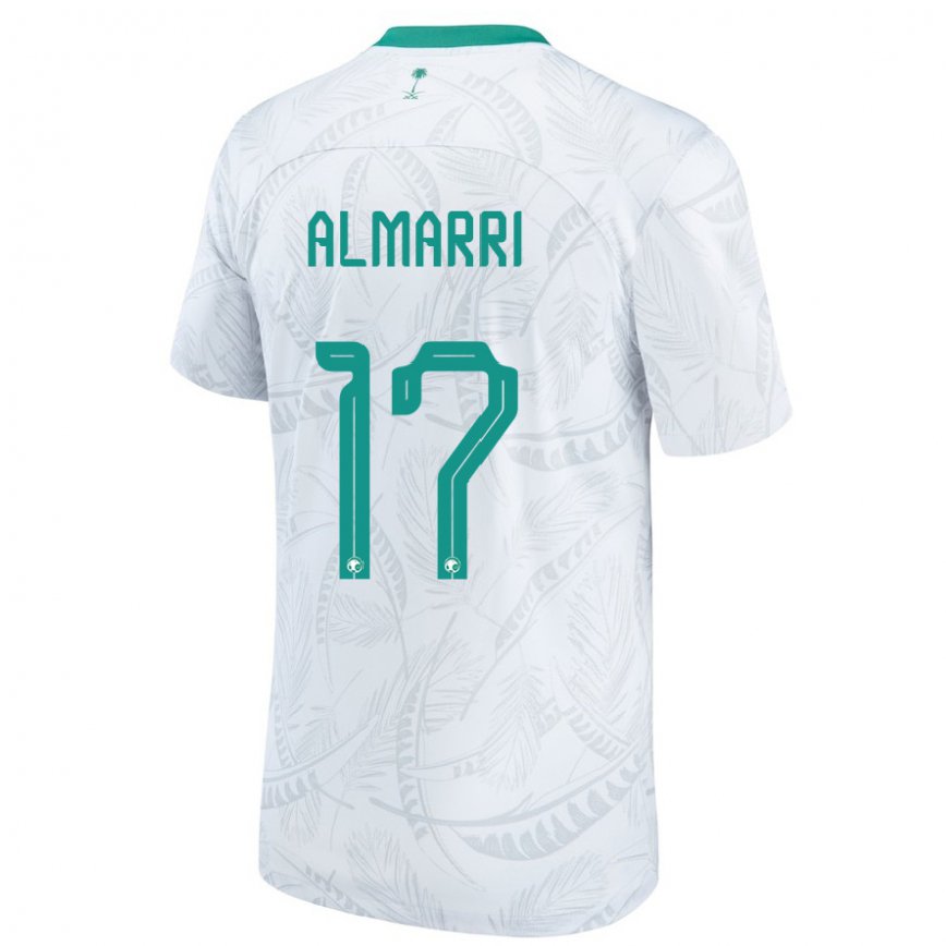 Niño Camiseta Arabia Saudita Mohammed Almarri #17 Blanco 1ª Equipación 22-24