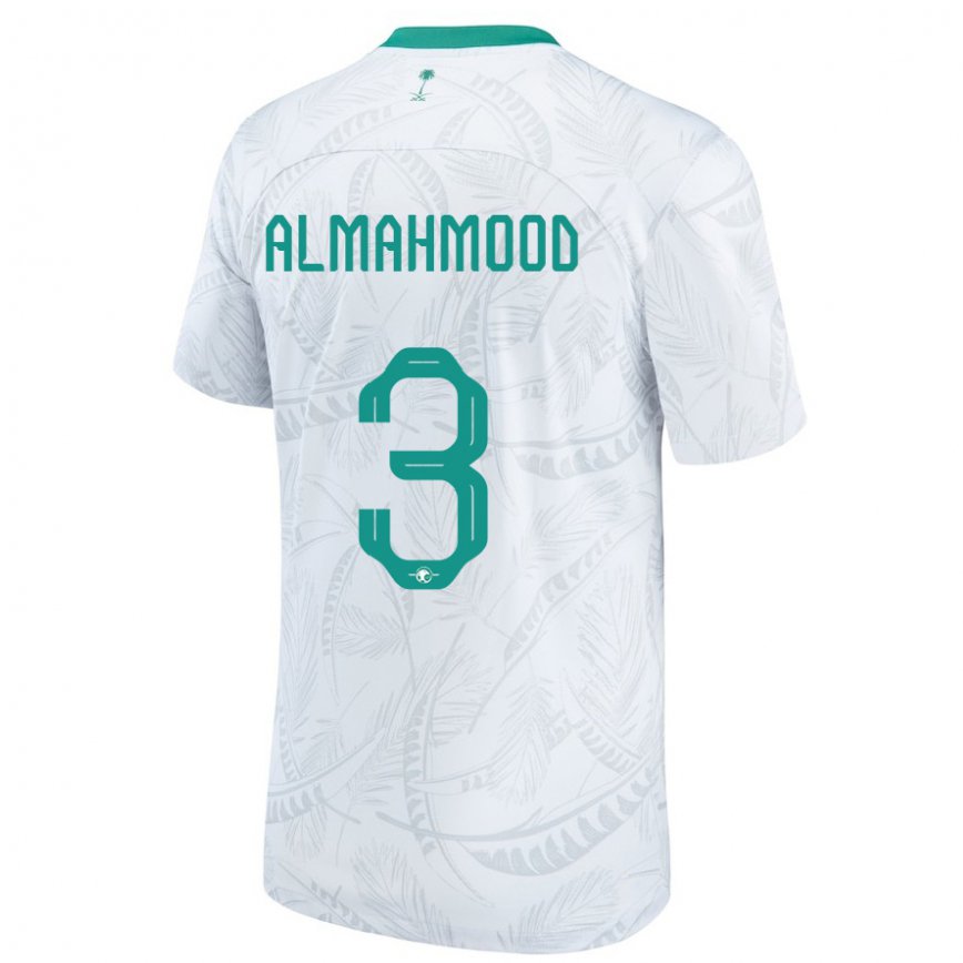 Niño Camiseta Arabia Saudita Mohammed Almahmood #3 Blanco 1ª Equipación 22-24