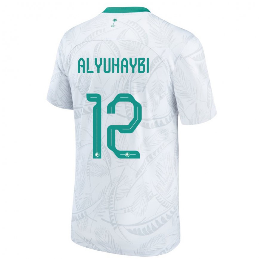 Niño Camiseta Arabia Saudita Ammar Alyuhaybi #12 Blanco 1ª Equipación 22-24