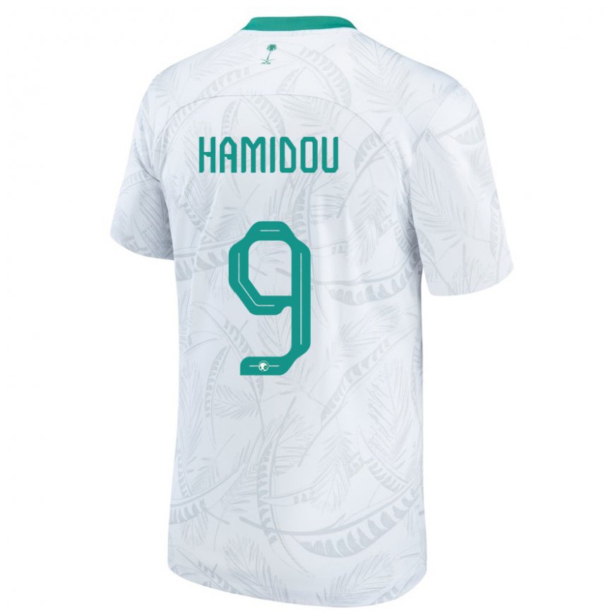 Niño Camiseta Arabia Saudita Rayane Hamidou #9 Blanco 1ª Equipación 22-24