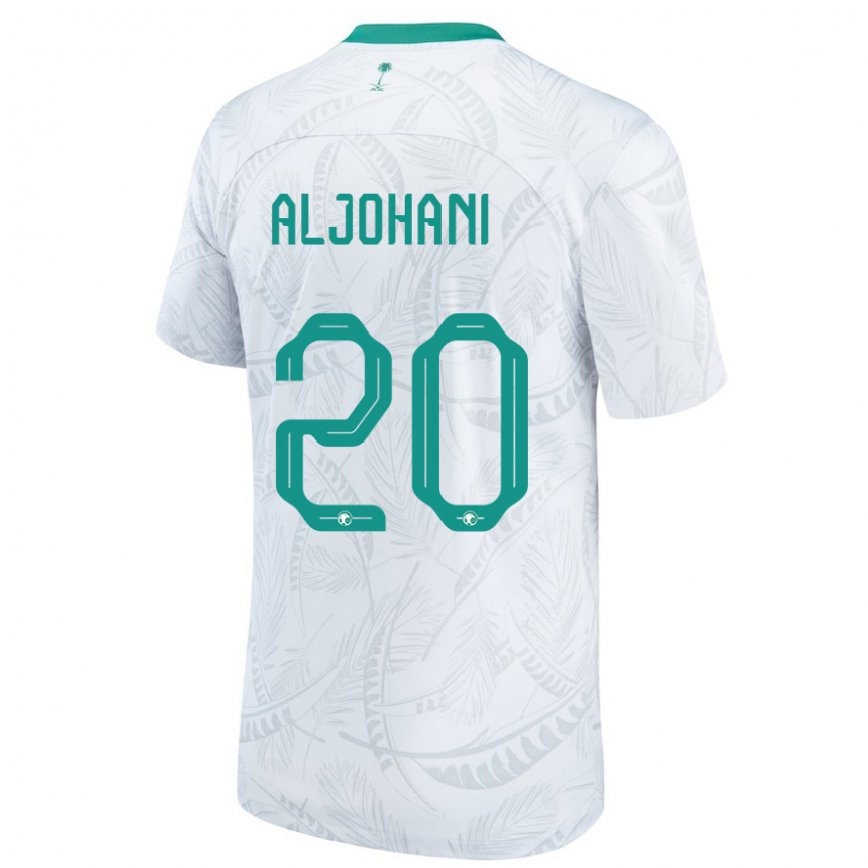 Niño Camiseta Arabia Saudita Ziyad Aljohani #20 Blanco 1ª Equipación 22-24