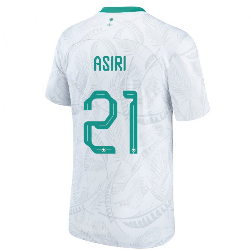 Niño Camiseta Arabia Saudita Haitham Asiri #21 Blanco 1ª Equipación 22-24