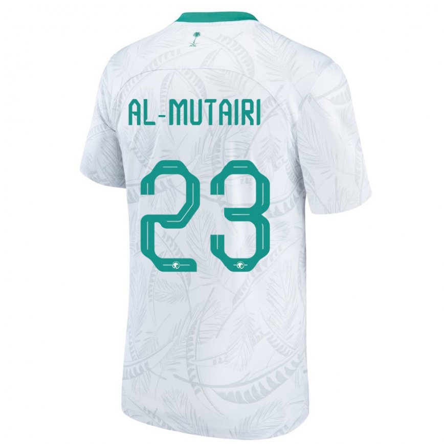 Niño Camiseta Arabia Saudita Turki Al Mutairi #23 Blanco 1ª Equipación 22-24