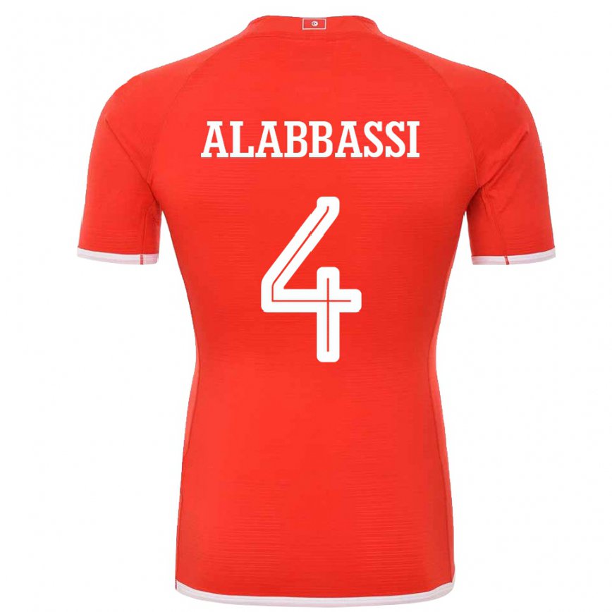 Niño Camiseta Túnez Chaima Alabbassi #4 Rojo 1ª Equipación 22-24