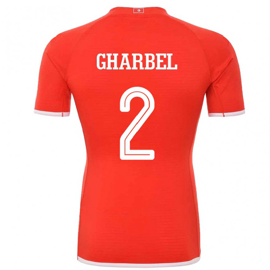 Niño Camiseta Túnez Mahmoud Gharbel #2 Rojo 1ª Equipación 22-24