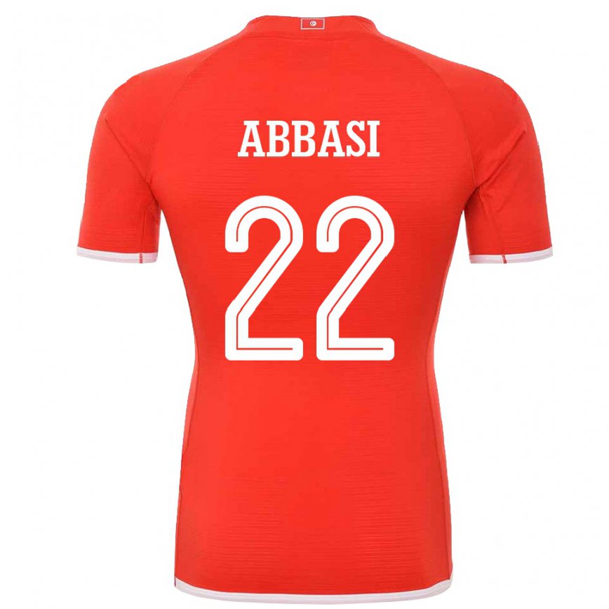 Niño Camiseta Túnez Bechir Abbasi #22 Rojo 1ª Equipación 22-24