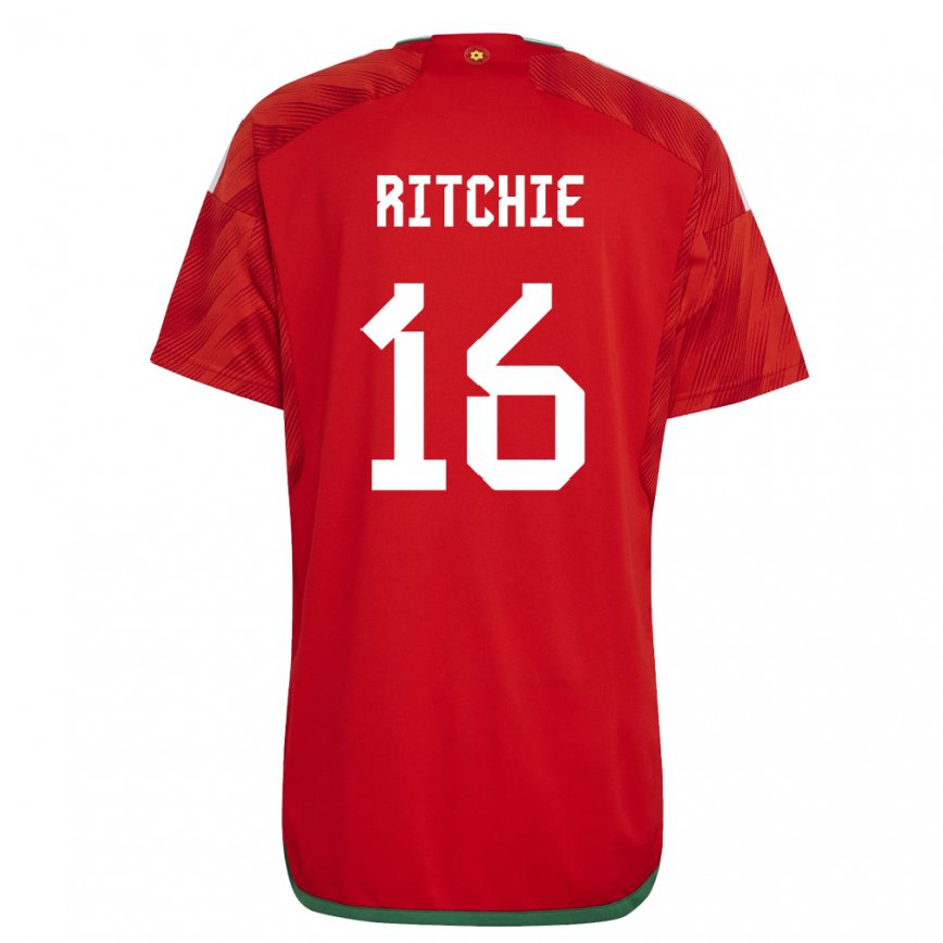 Niño Camiseta Gales Amelia Ritchie #16 Rojo 1ª Equipación 22-24