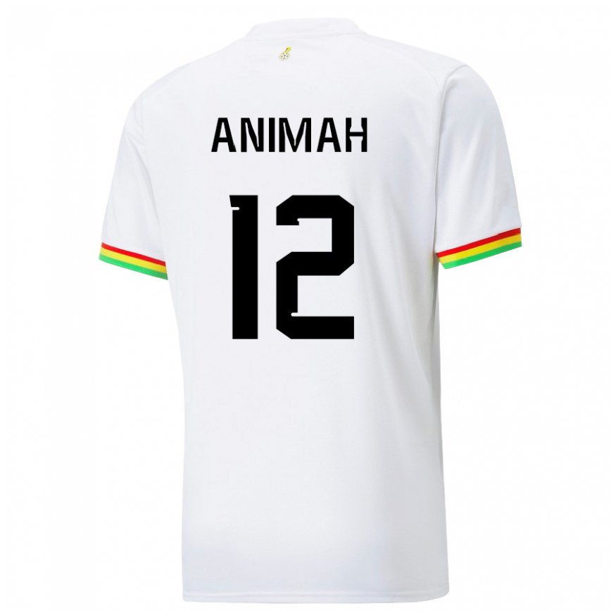 Niño Camiseta Ghana Grace Animah #12 Blanco 1ª Equipación 22-24