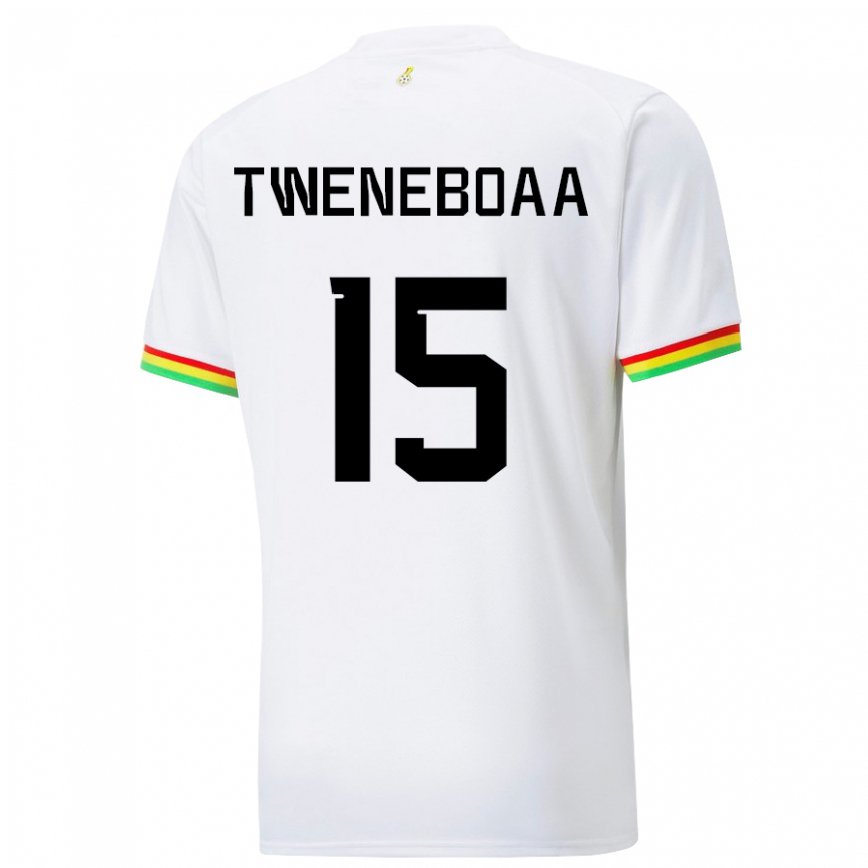 Niño Camiseta Ghana Justice Tweneboaa #15 Blanco 1ª Equipación 22-24