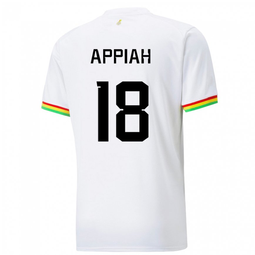 Niño Camiseta Ghana Veronica Appiah #18 Blanco 1ª Equipación 22-24