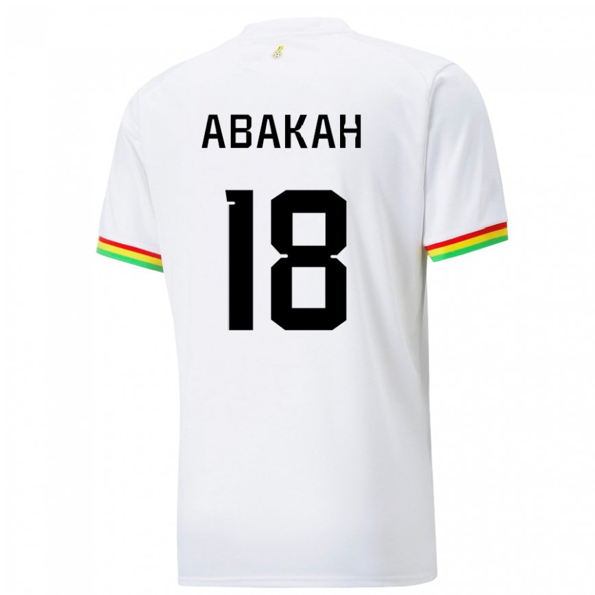 Niño Camiseta Ghana Philomena Abakah #18 Blanco 1ª Equipación 22-24