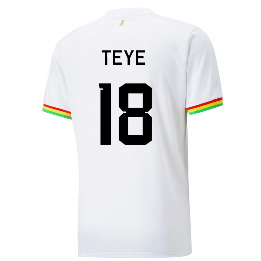 Niño Camiseta Ghana Suzzy Teye #18 Blanco 1ª Equipación 22-24