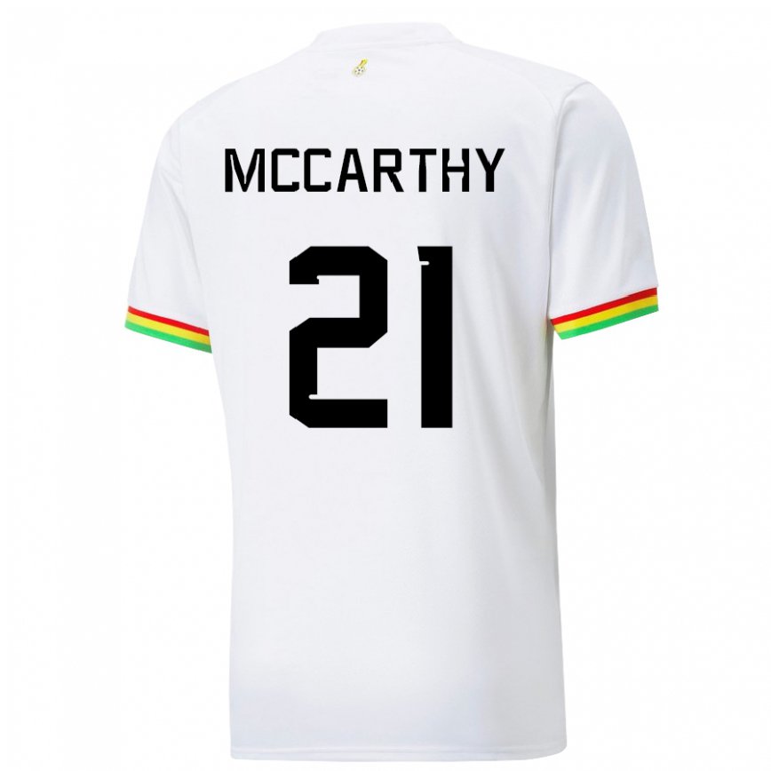 Niño Camiseta Ghana Kerrie Mccarthy #21 Blanco 1ª Equipación 22-24