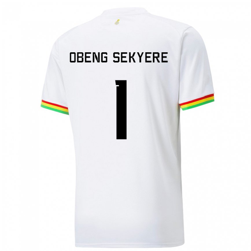 Niño Camiseta Ghana Gregory Obeng Sekyere #1 Blanco 1ª Equipación 22-24