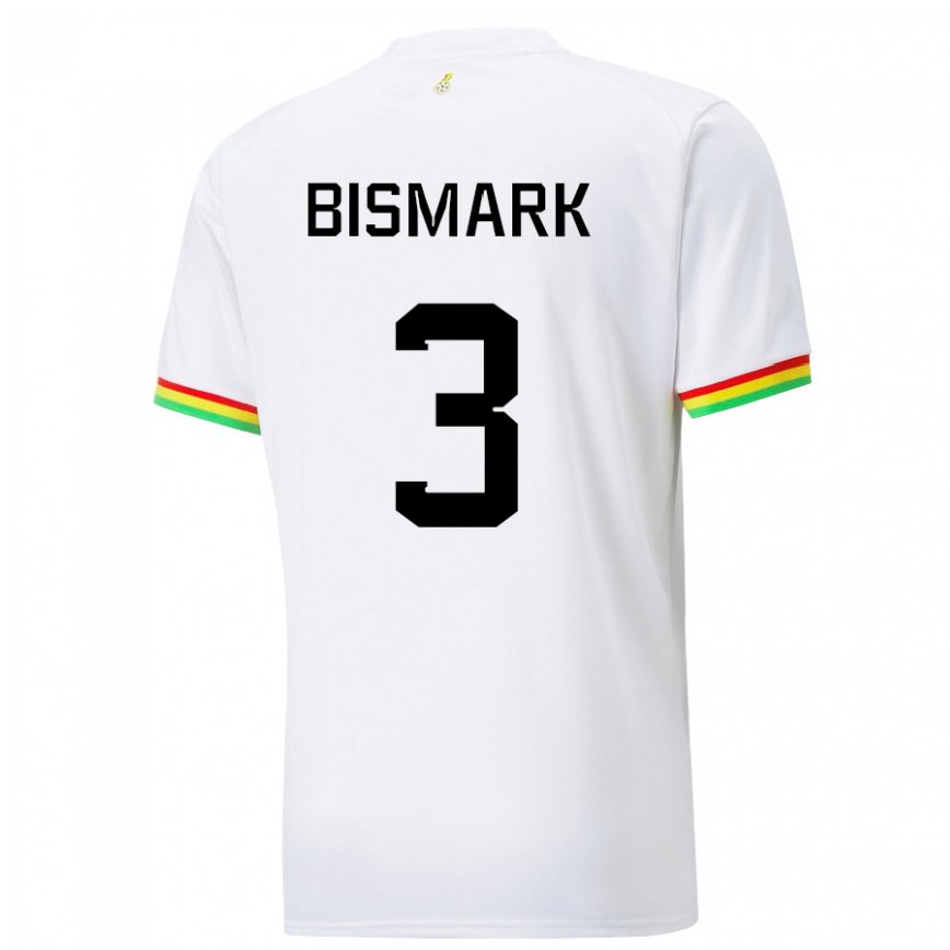 Niño Camiseta Ghana Anim Bismark #3 Blanco 1ª Equipación 22-24