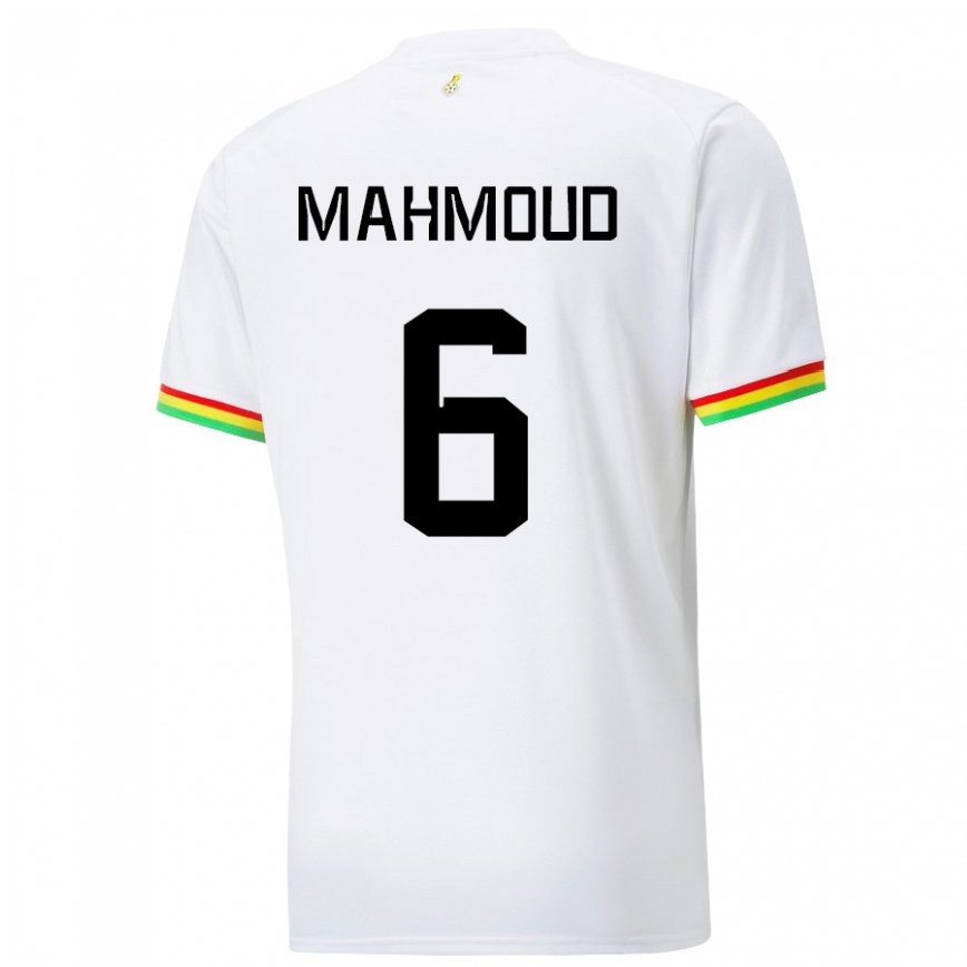 Niño Camiseta Ghana Mohaison Mahmoud #6 Blanco 1ª Equipación 22-24