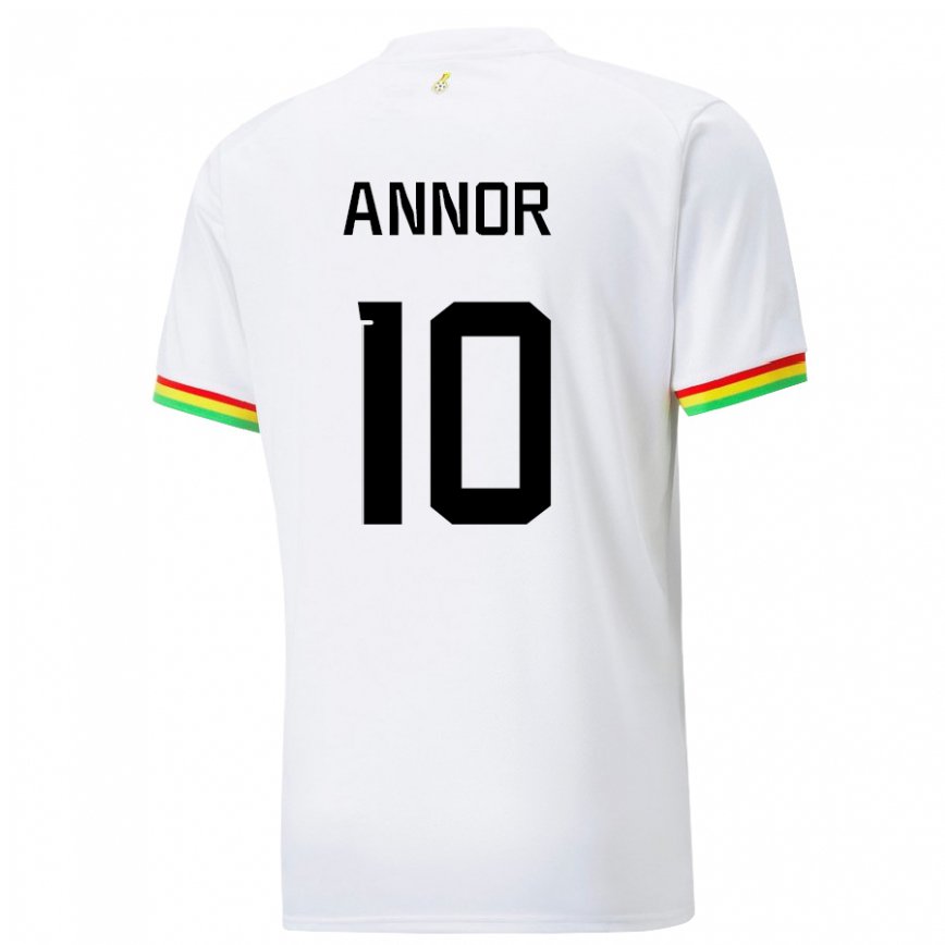 Niño Camiseta Ghana Emmanuel Annor #10 Blanco 1ª Equipación 22-24